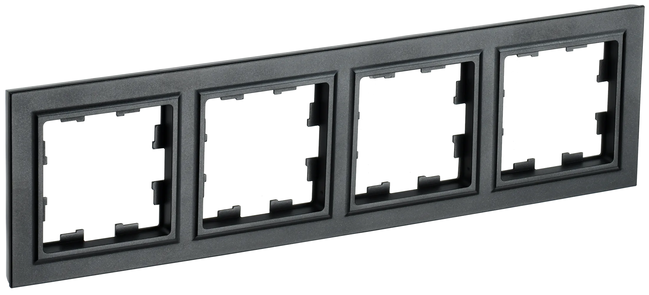BRITE Рамка 4-местная РУ-4-БрЧ черный IEK