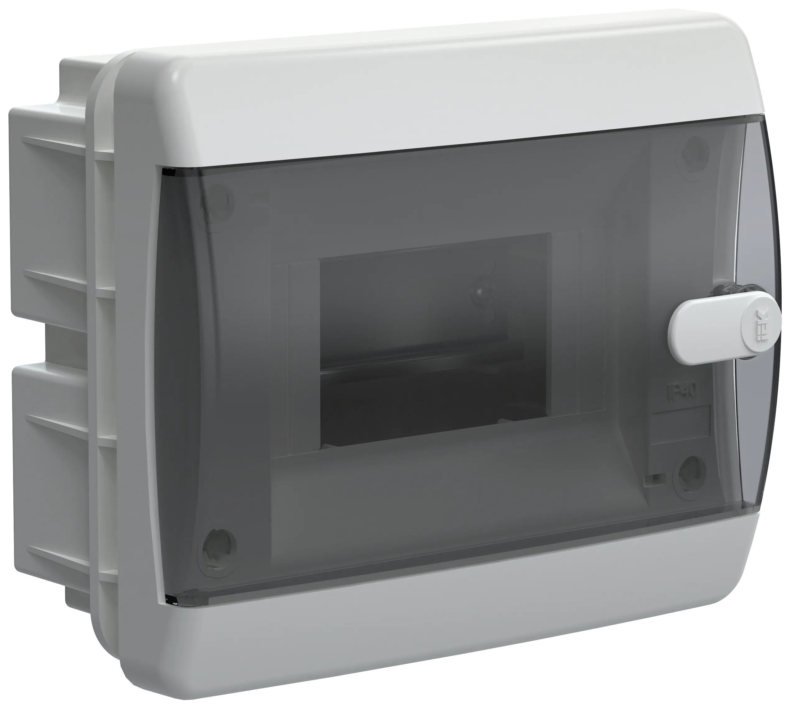 UNION Compact Корпус пластиковый ЩРВ-П-6 IP41 черная прозрачная дверь IEK