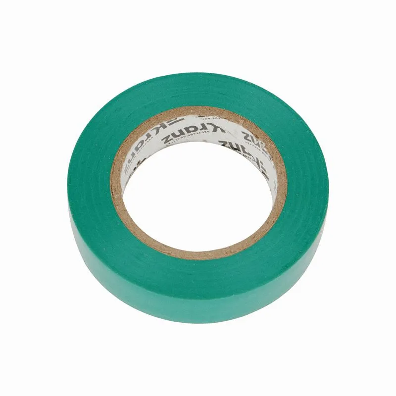 Изолента ПВХ 0,13х15мм, 20м, зеленая KRANZ - Фото 4