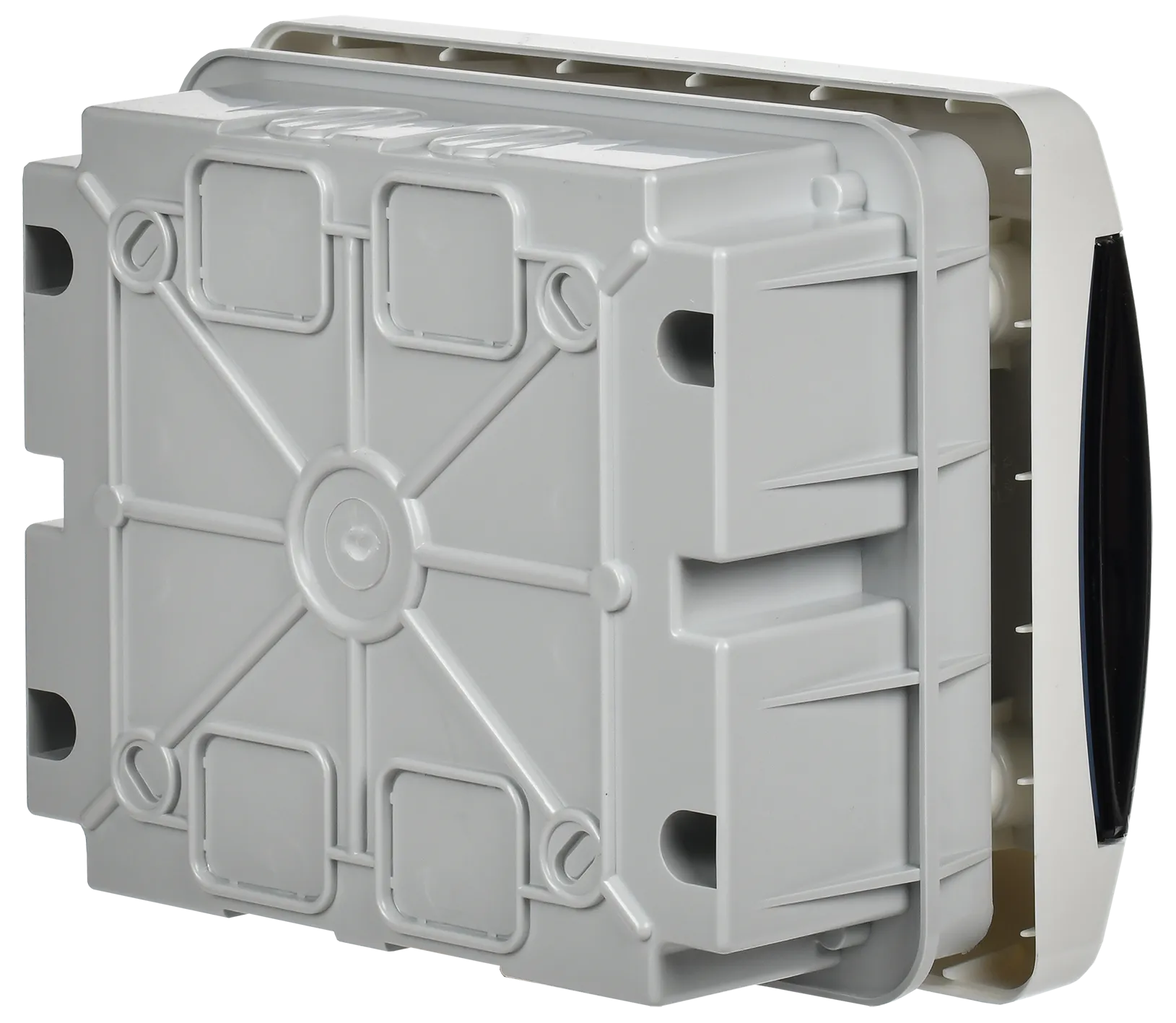 UNION Compact Корпус пластиковый ЩРВ-П-6 IP41 черная прозрачная дверь IEK - Фото 5