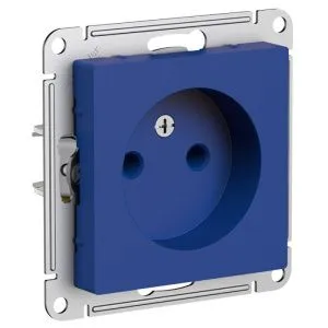 Розетка AtlasDesign 16А без заземл. без шторок механизм аквамарин SE ATN001141 1712721