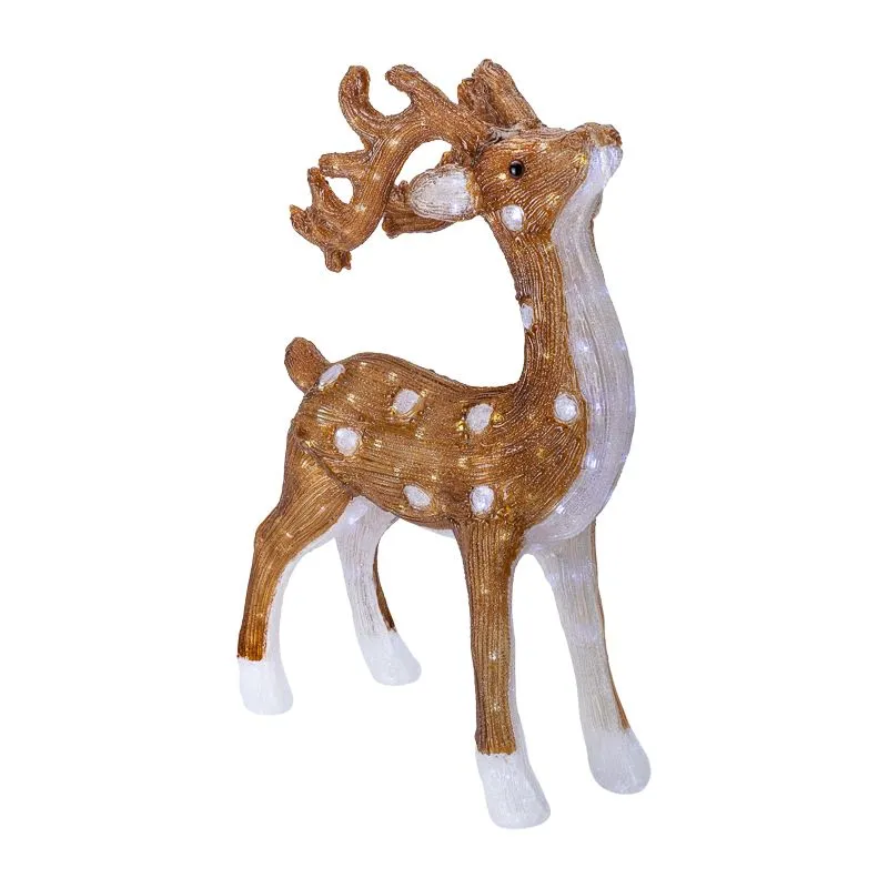 Акриловая светодиодная фигура Пятнистый олень 50х25х75 см, IP65, понижающий трансформатор в комплекте NEON-NIGHT 513-281