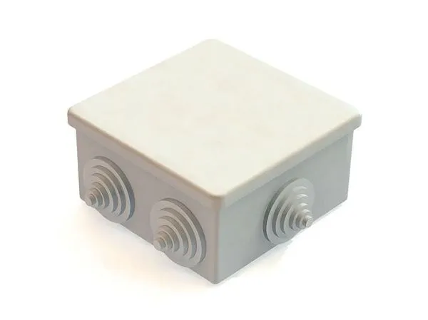 Коробка распаячная для о/п 85х85х40мм IP44, 6 входов (60шт) - КМ-209