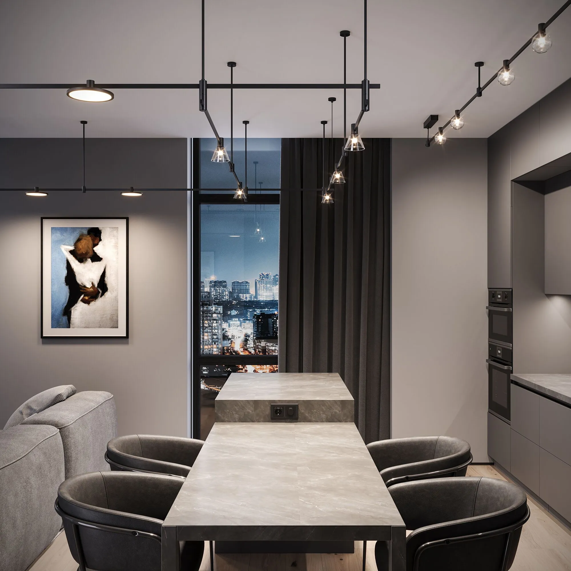 Esthetic Magnetic Трековый светильник 3W 3000K (чёрный) 85119/01 - Фото 5