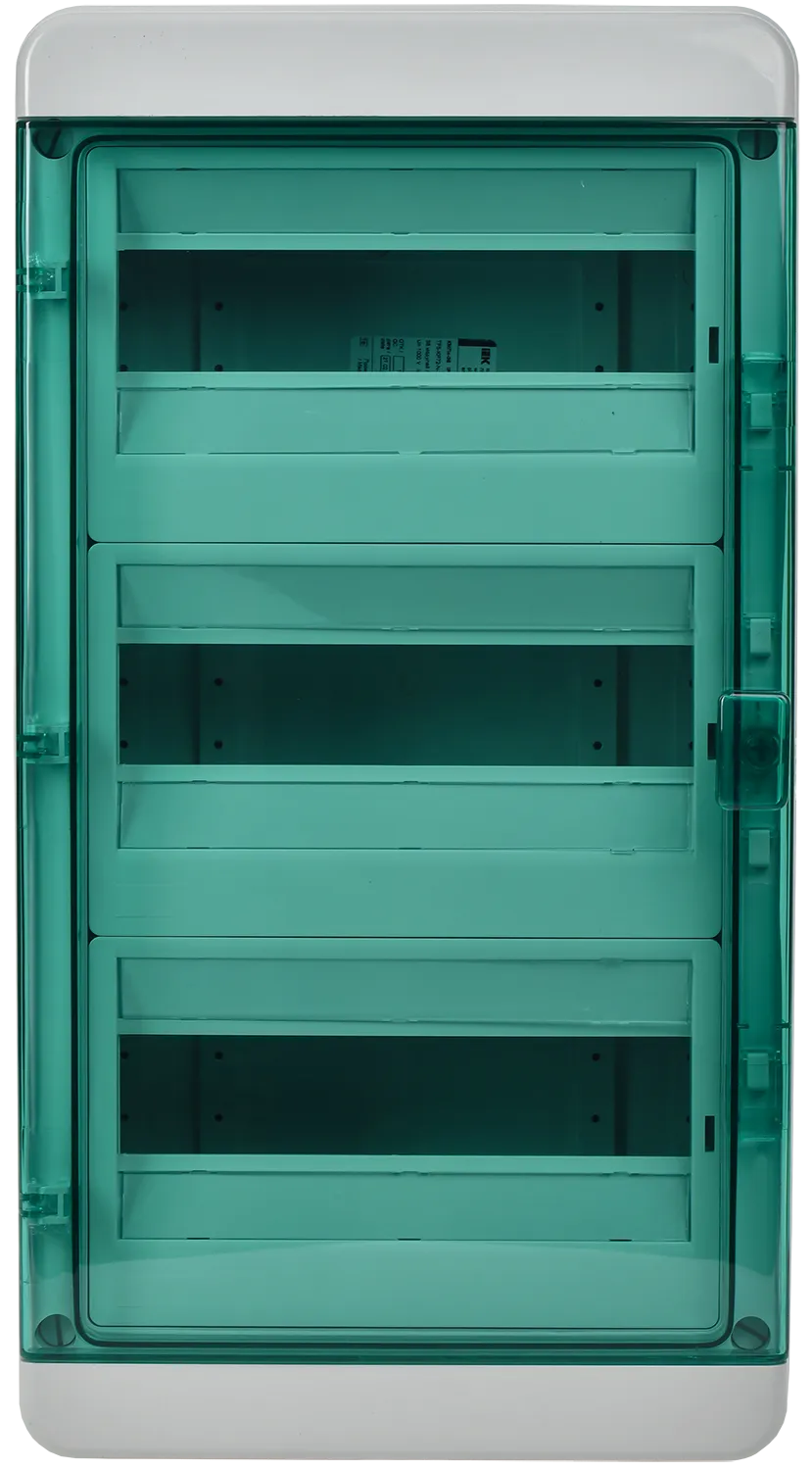 TEKFOR Корпус пластиковый КМПн-36 IP65 зеленая прозрачная дверь IEK - Фото 5