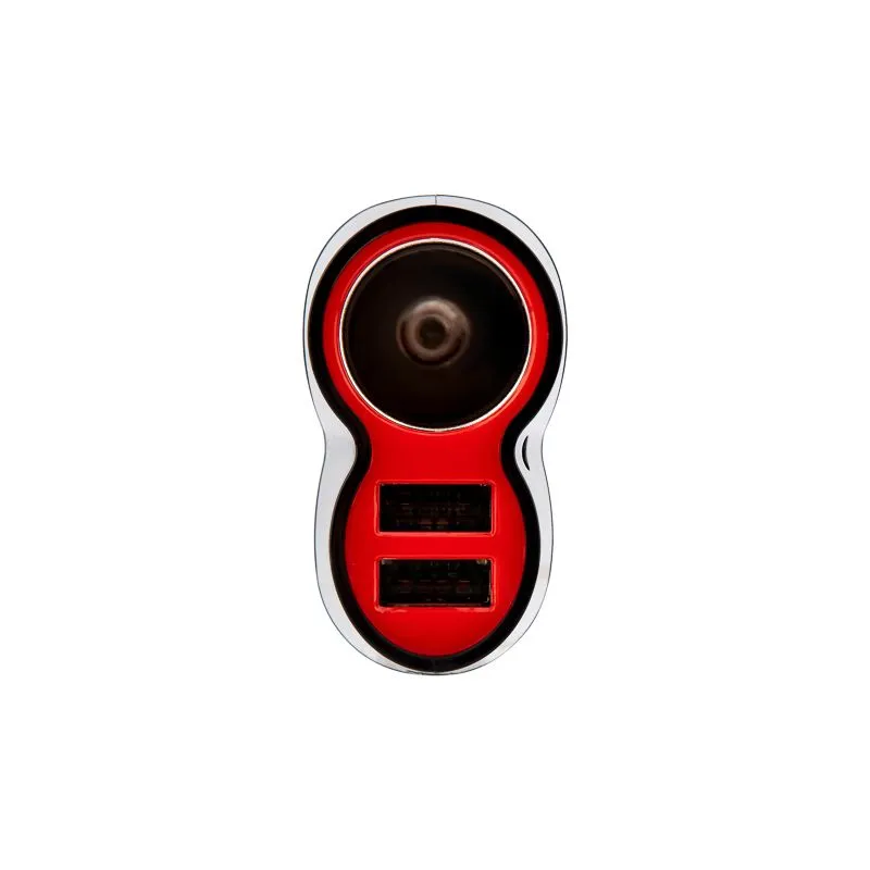 Автозарядка в прикуриватель REXANT АЗУ 2хUSB+гнездо, 12-24V, 5V,1 000mA - Фото 4