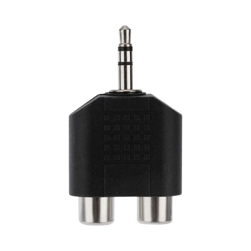 Переходник 3,5мм стерео штекер - 2 гнезда RCA, пластик REXANT - Фото 3