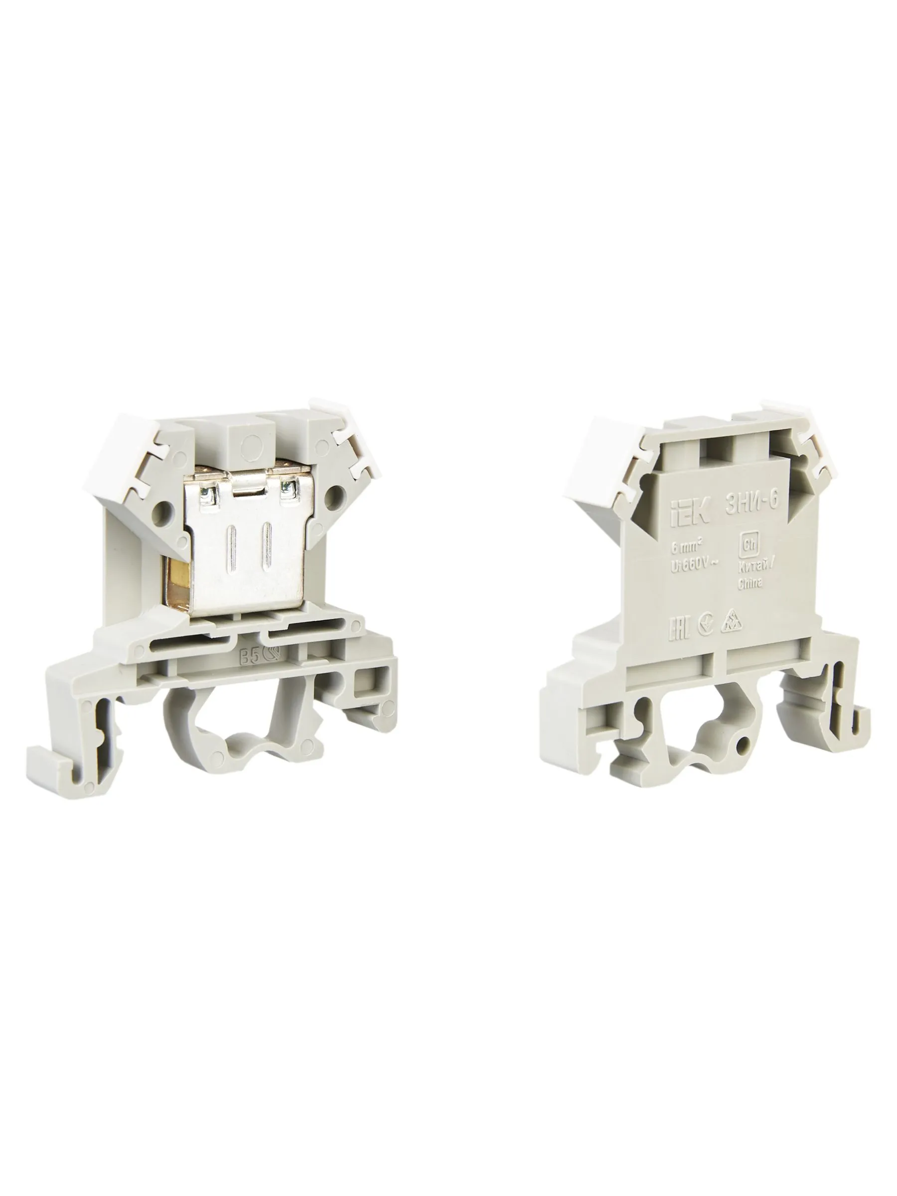 Зажим наборный ЗНИ-6мм2 (JXB50А) серый IEK - Фото 5