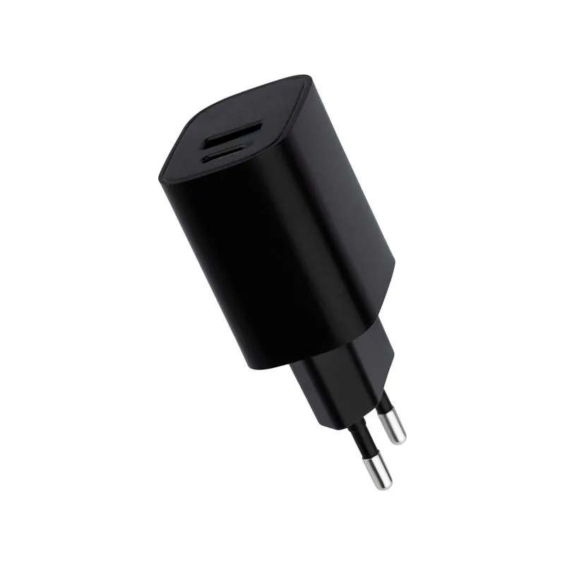 Сетевое зарядное устройство REXANT USB + Type-C, 5V, 2.4 A, черное - Фото 2