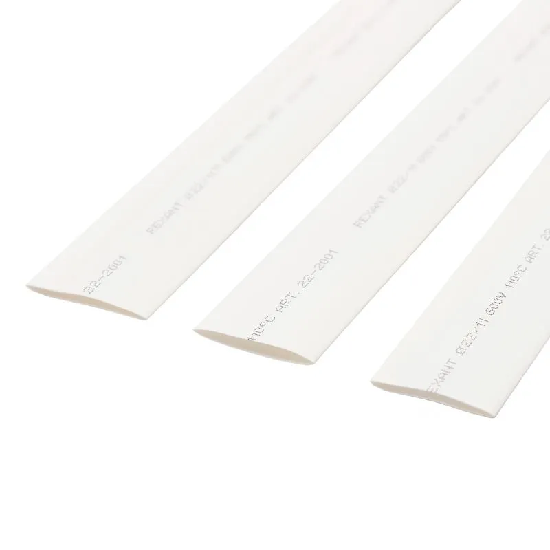 Трубка термоусаживаемая ТУТ нг 22,0/11,0мм, белая, упаковка 10 шт. по 1м REXANT - Фото 3