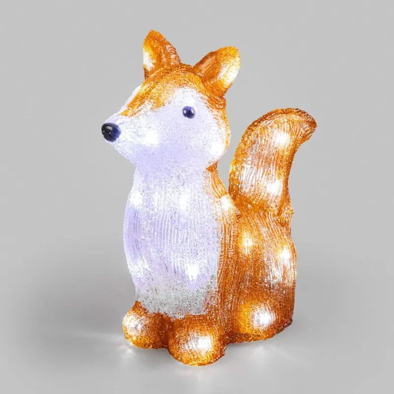 Акриловая светодиодная фигура Лисенок 28х15х26 см, батарейки 2хAA (не входят в комплект), 30 светодиодов NEON-NIGHT 513-316