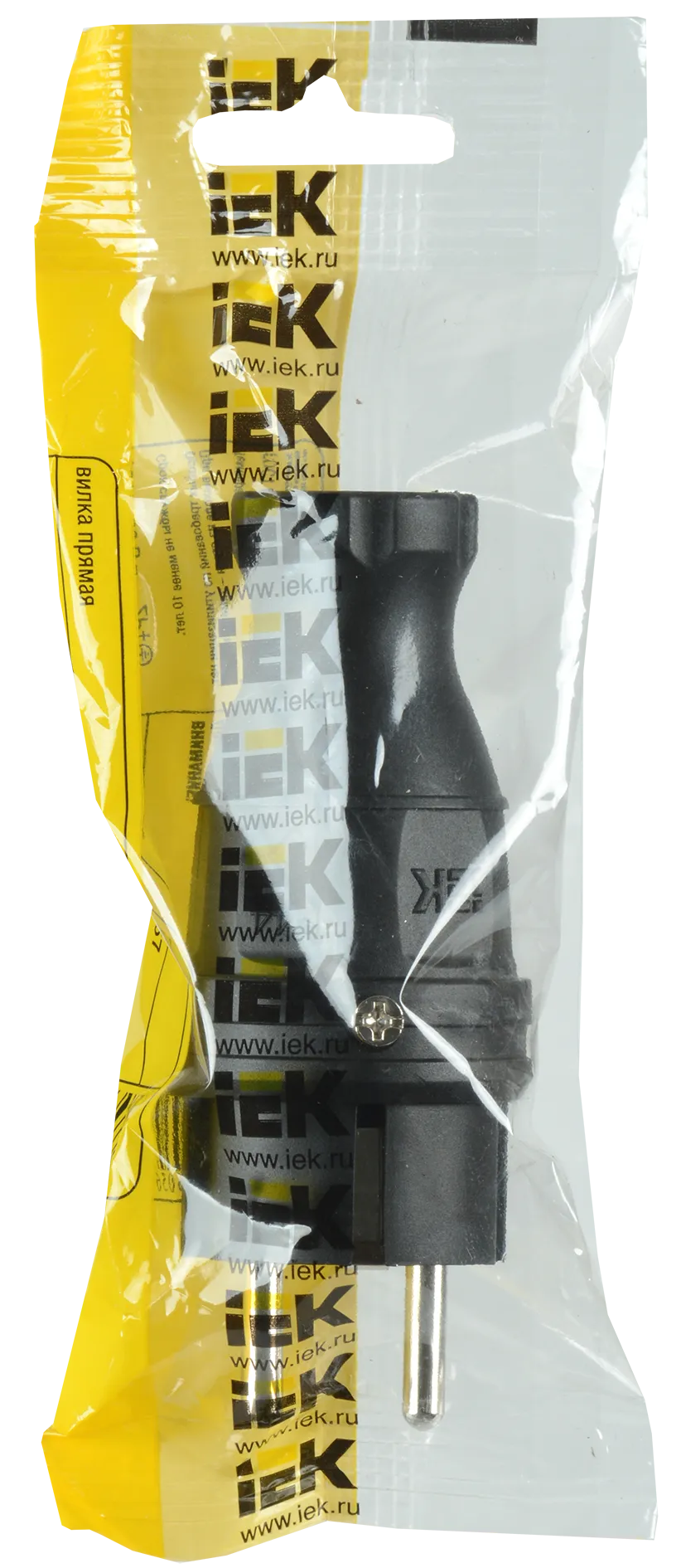 Вилка прямая ВБп3-1-0м IP44 ОМЕГА каучук IEK - Фото 2