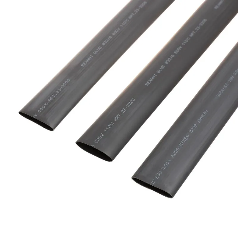 Трубка термоусаживаемая СТТК (4:1) двустенная клеевая 32,0/8,0мм, черная, упаковка 5 шт. по 1м REXANT - Фото 4