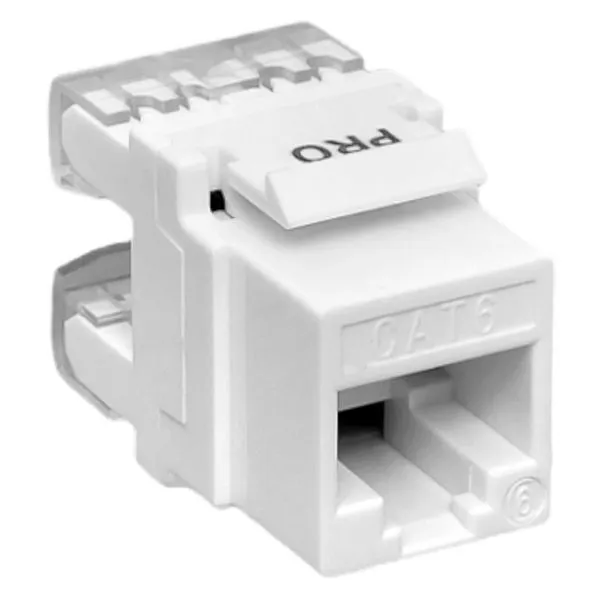 Модуль Keystone TERACOM PRO Cat.6 RJ-45 неэкран. 110 IDC 180 град. белый TRP-KSTN-180D-6UTP-WH