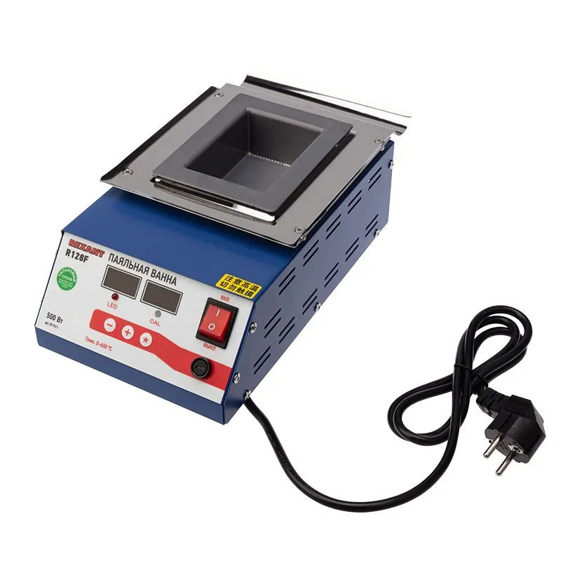 Паяльная ванна REXANT, модель R128F, 500 Вт, 100х70х45 мм, 0-600 °C, бессвинцовая, цифровая