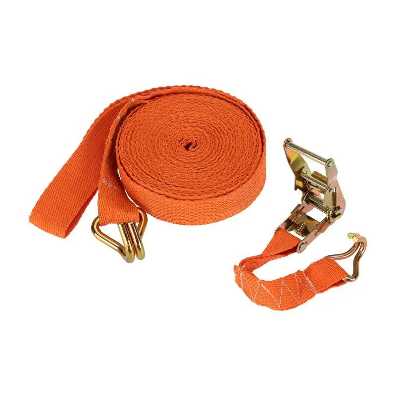 Ремень стяжной для груза, багажный, с крюками и храповым механизмом, 5х0,038м REXANT 80-0241