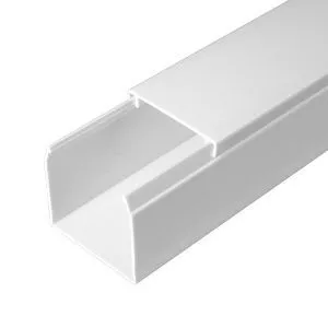 Кабель-канал белый 2-й замок в п/э 40х40 мм (24 м/уп) Промрукав PR03.0054