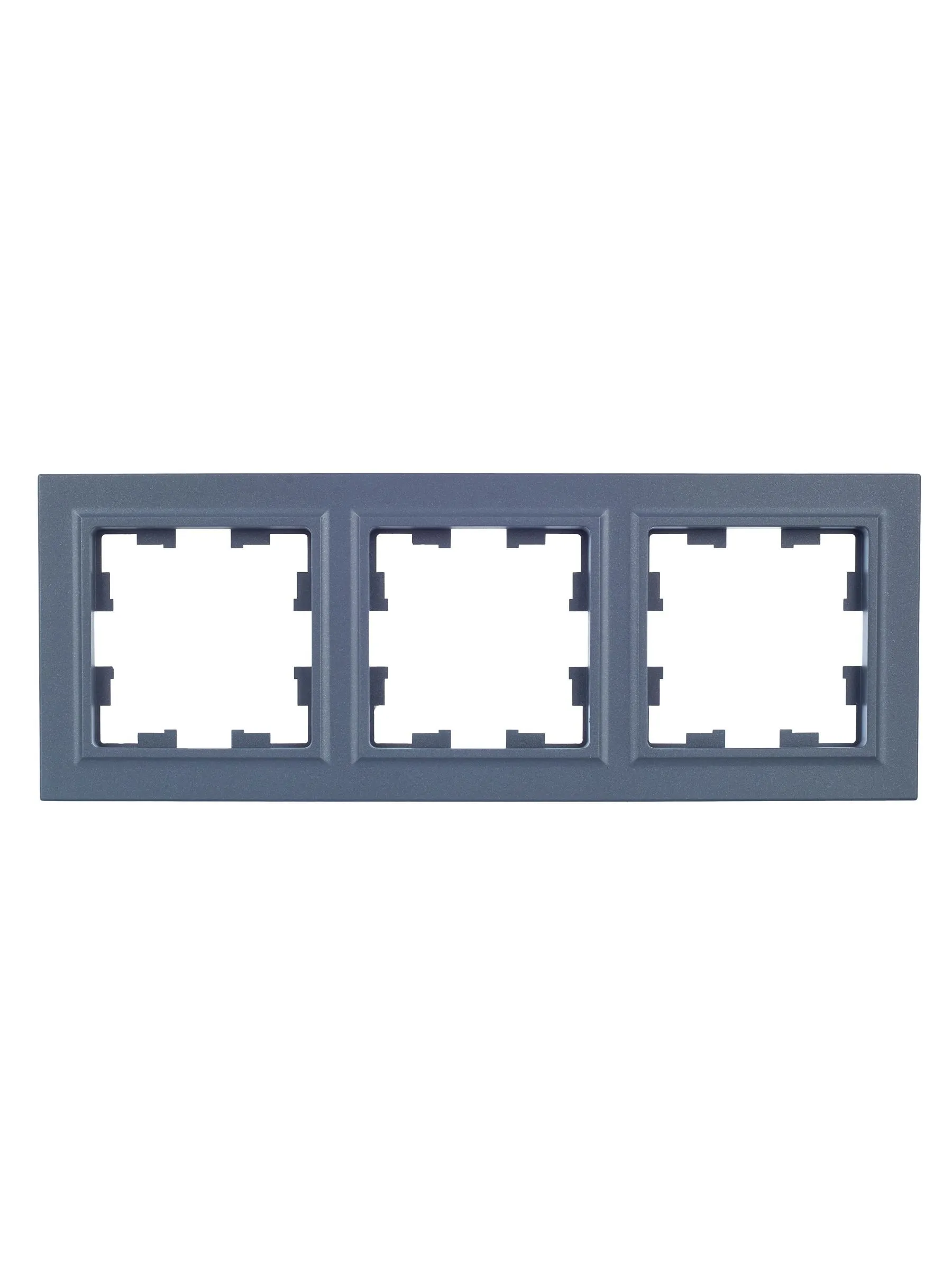 BRITE Рамка 3-местная РУ-3-БрМ маренго IEK - Фото 3