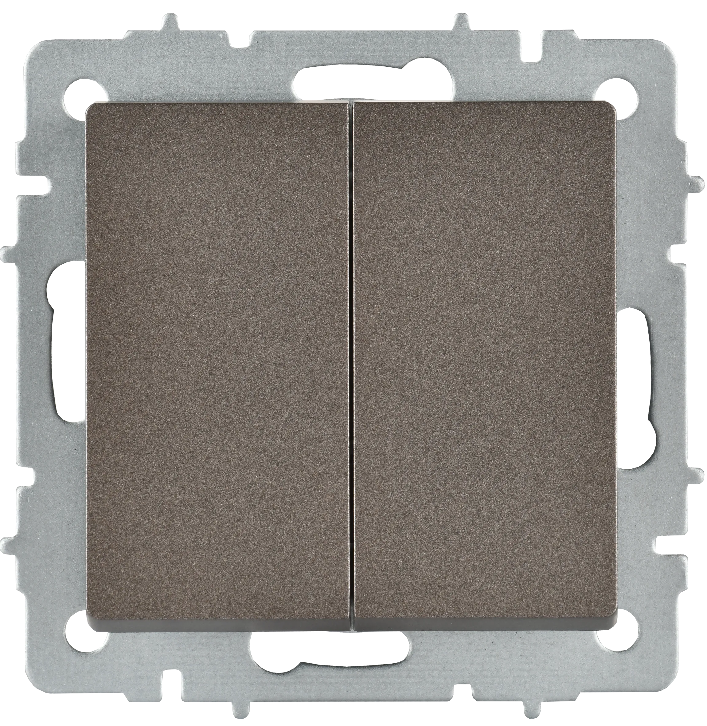 BRITE Выключатель 2-клавишный перекрестный 10А ВС10-2-3-БрТБ темная бронза IEK - Фото 6