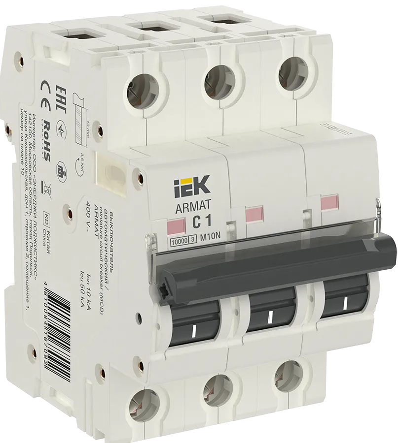 ARMAT Автоматический выключатель M10N 3P C 1А IEK