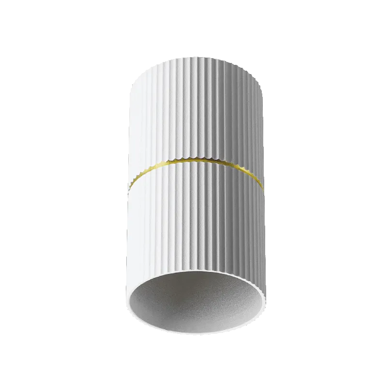 Накладной светильник WOLTA WSL-GU10/18WG NIMB под лампу GU10 Белый/золото D55x110 WSL-GU10/18WG