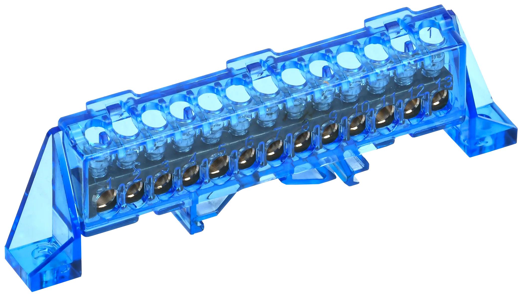 TEKFOR Шина N "ноль" в комбинированном DIN-изоляторе "Стойка" 6х9-13-С IEK TF-NN10-13-DP-K07