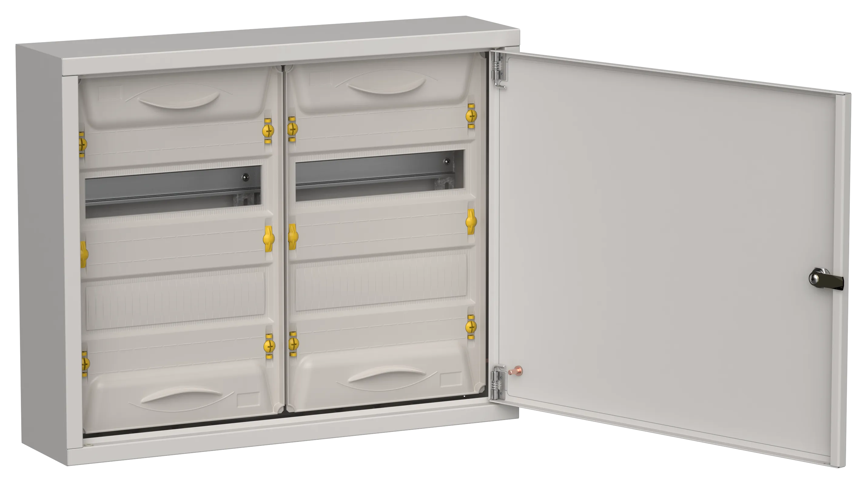 TITAN 5 Корпус металлический ЩРн-48 (2х24) 460х570х140мм IP31 серый (одна дверь) IEK TI5-50-N-2X024-31-7035