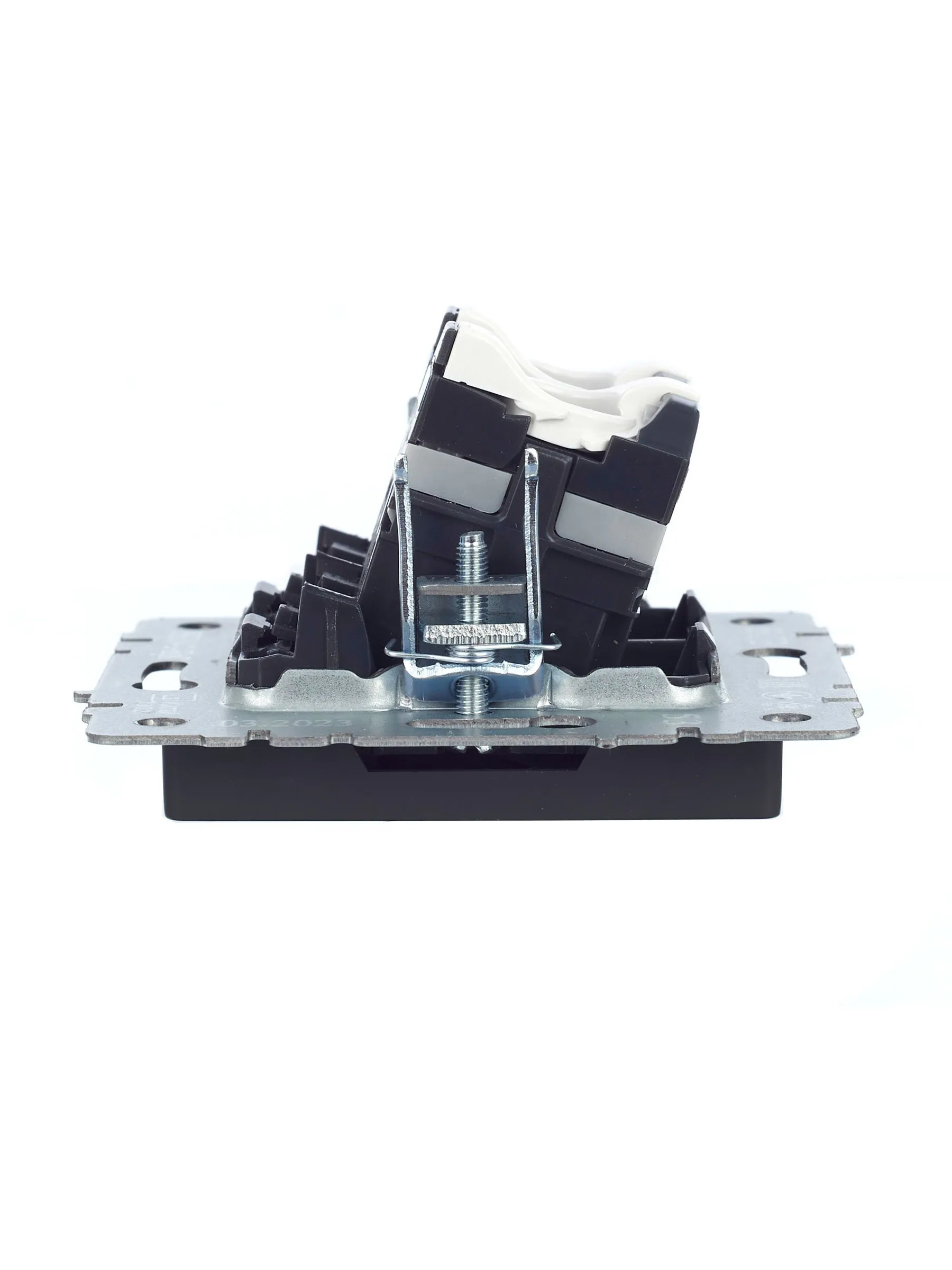 BRITE Розетка компьютерная двойная RJ45 кат.5E РК10-2-БрГ графит IEK - Фото 2