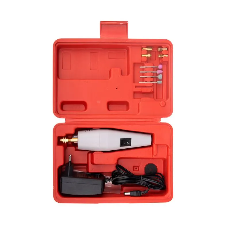 Дрель (гравер) 12000 об/мин, 12Вт, 10 насадок, в кейсе REXANT - Фото 3