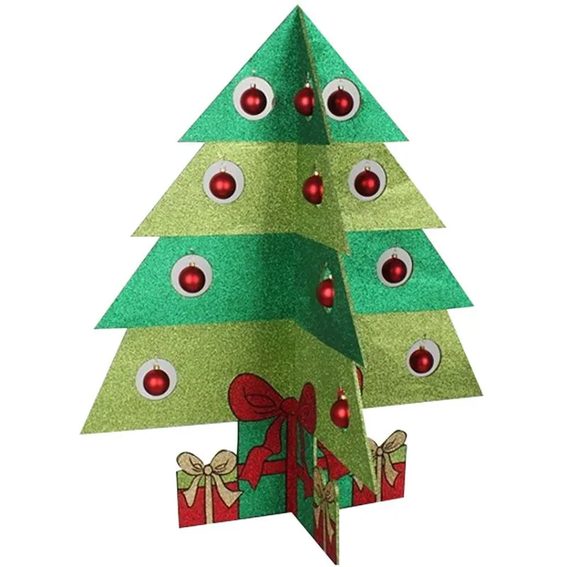 Фигура Елочка складная 3D, 100*84 см, цвет зеленый 502-393