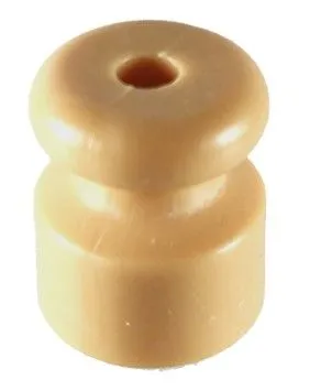 Изолятор пластиковый для наружного монтажа витой электропроводки, D20х24мм, цвет - сосна, серия УСАД