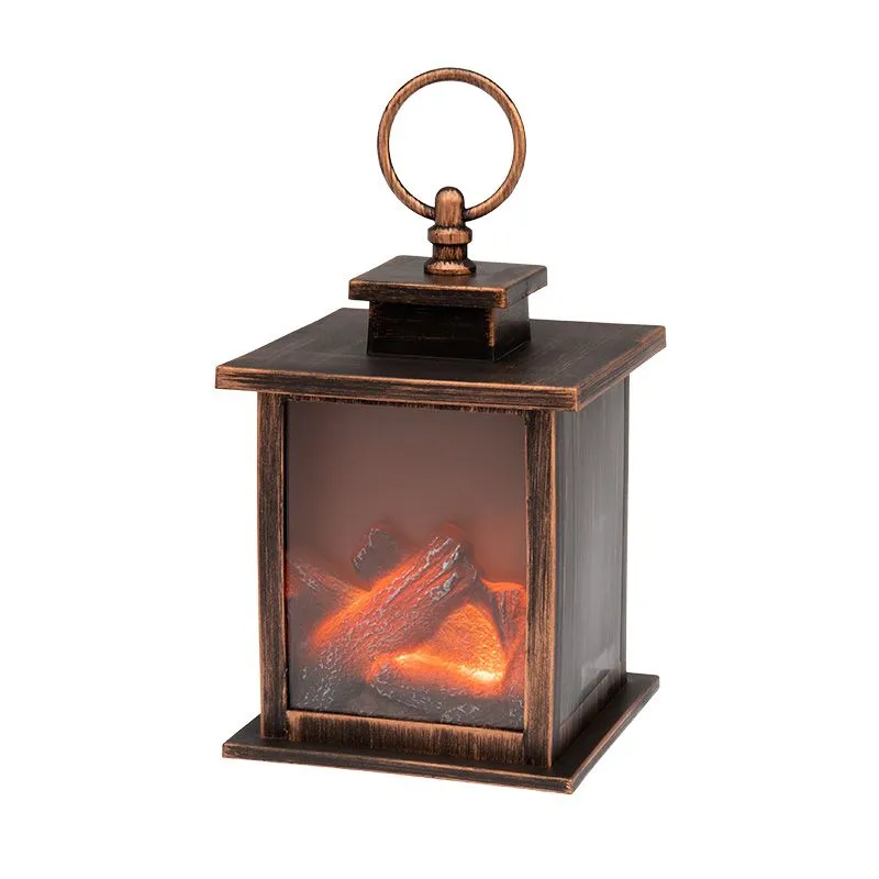 Светодиодный камин Кантри с эффектом живого огня 12х12х18,5 см, батарейки 3хАА (не в комплекте) - Фото 4