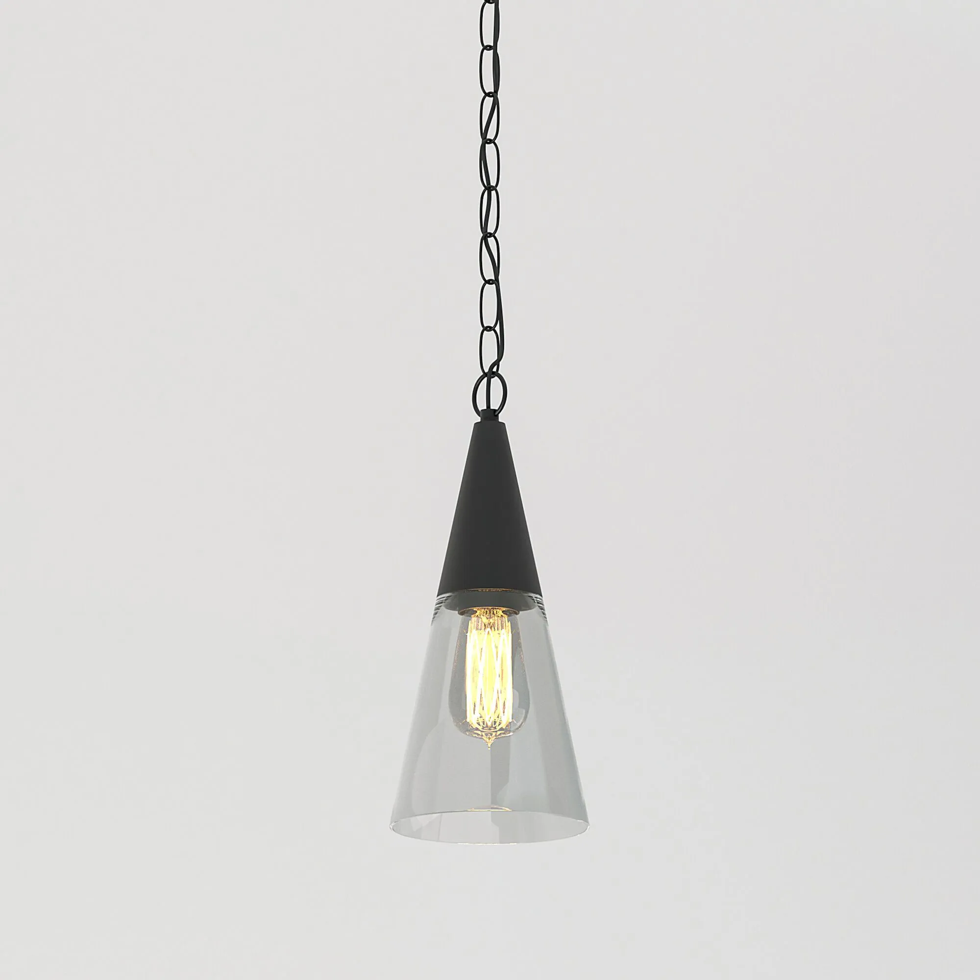 Светильник садово-парковый со стеклянным плафоном Vesto 35171/H черный