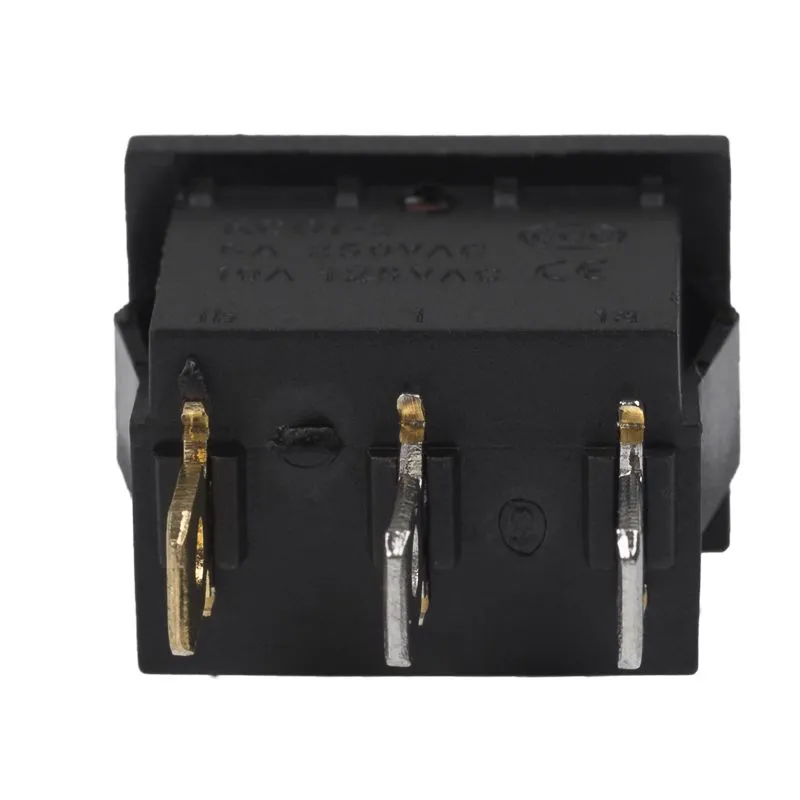 Выключатель клавишный 24V 15А (3с) ON-OFF красный с подсветкой  Mini  REXANT - Фото 5