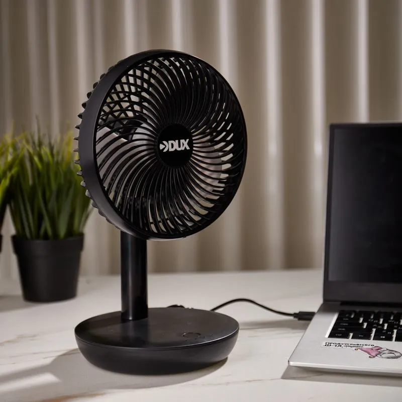 Вентилятор настольный USB, черный, 6 Вт - Фото 2