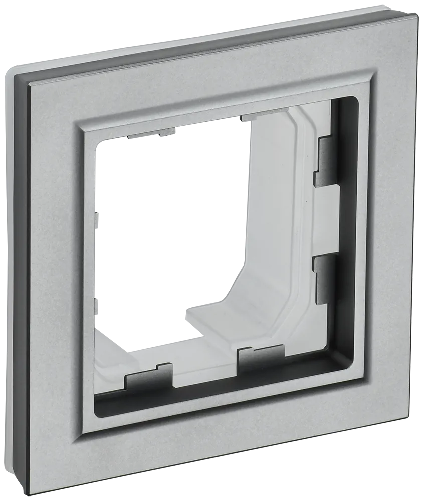 BRITE Рамка 1-местная IP44 РУ-1-БрС-44 сталь IEK