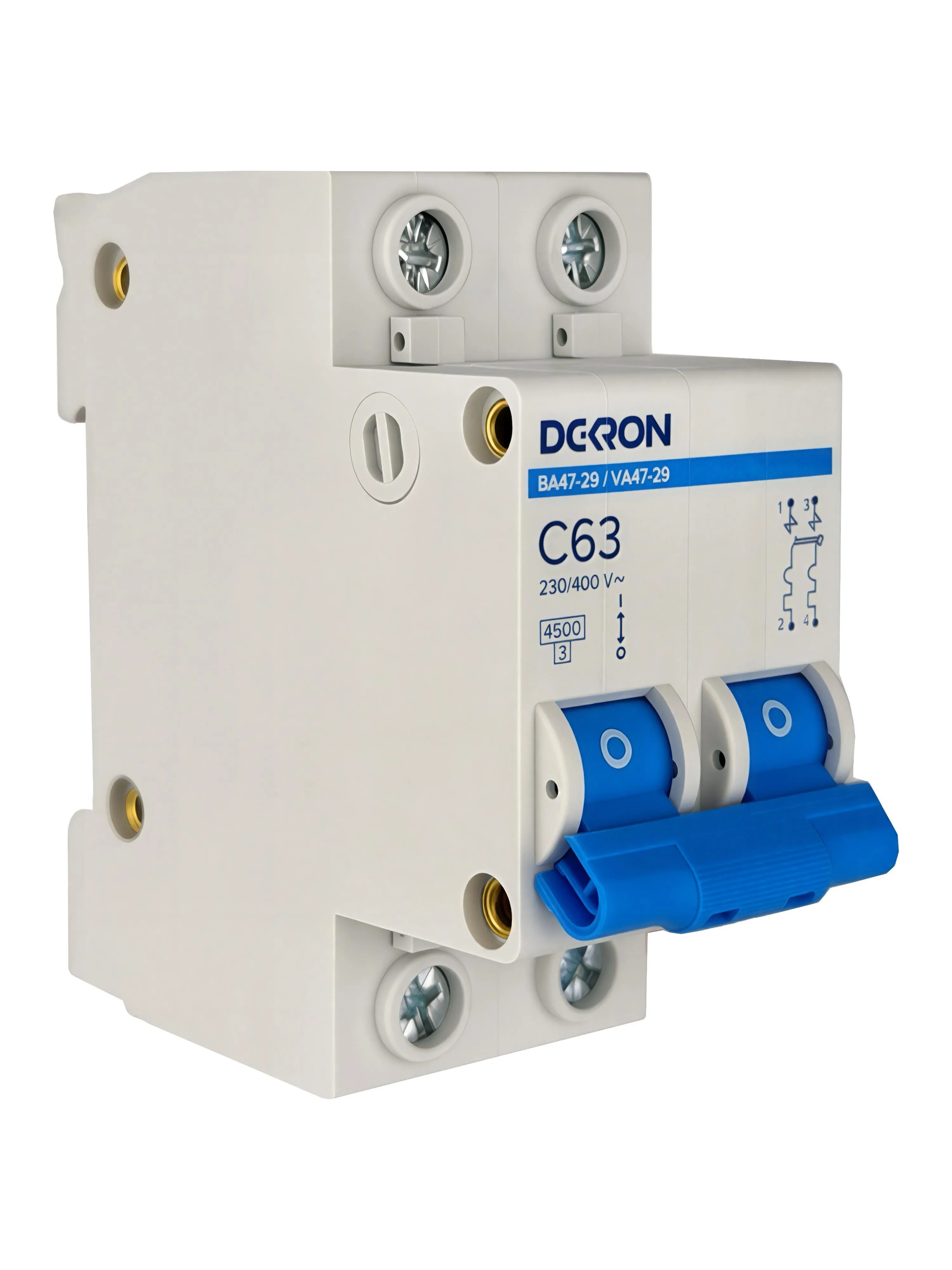 Автоматический выключатель ВА47-29 2P С63A 4,5кА - Фото 3