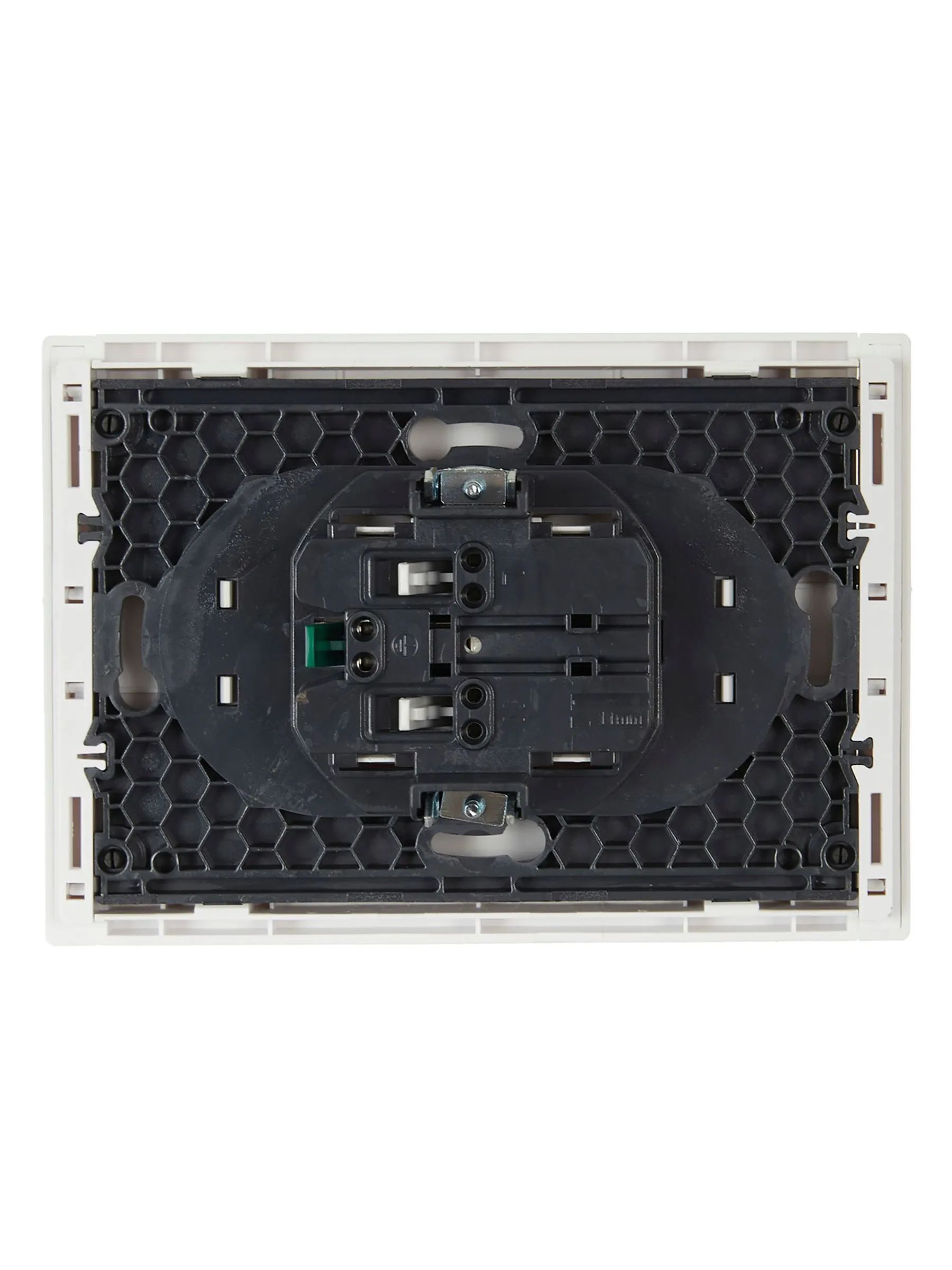 FORTE&PIANO Розетка 2-местная с заземлением без защитных шторок безвинтовое крепление 16А FP224 белый IEK - Фото 6