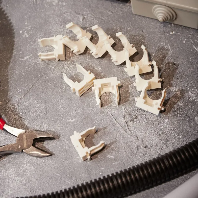 Крепеж-клипса для монтажного пистолета Ø 20 мм, белая (100 шт/уп) REXANT - Фото 4