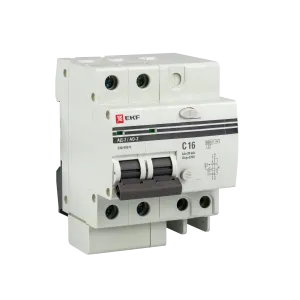 Диф. автомат 2Р S 50А 100мА тип АС х-ка C эл. 6кА АД-2 EKF DA2-6-50-100S-pro