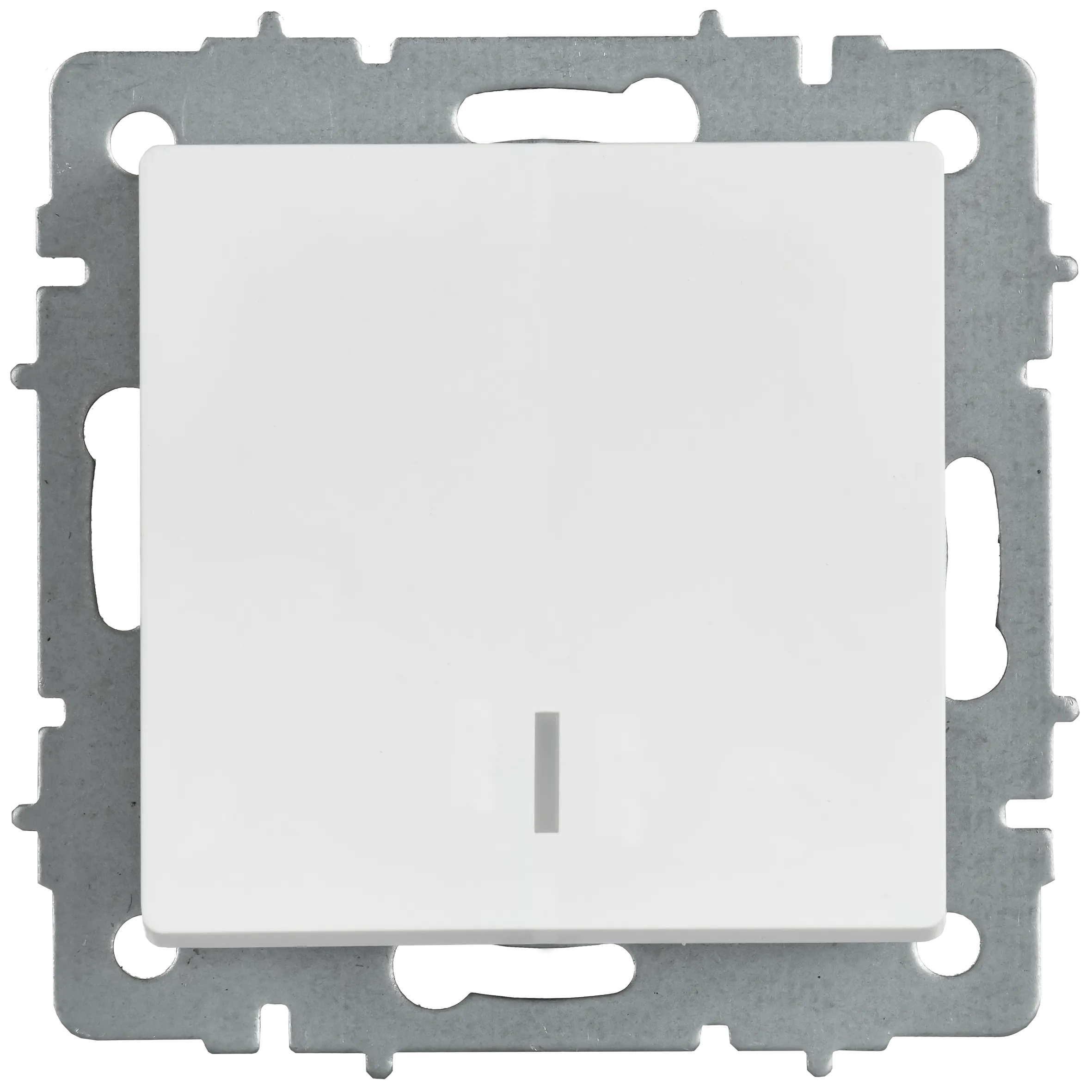 BRITE Выключатель 1-клавишный с индикацией 10А ВС10-1-1-БрАБ арктический белый IEK - Фото 4