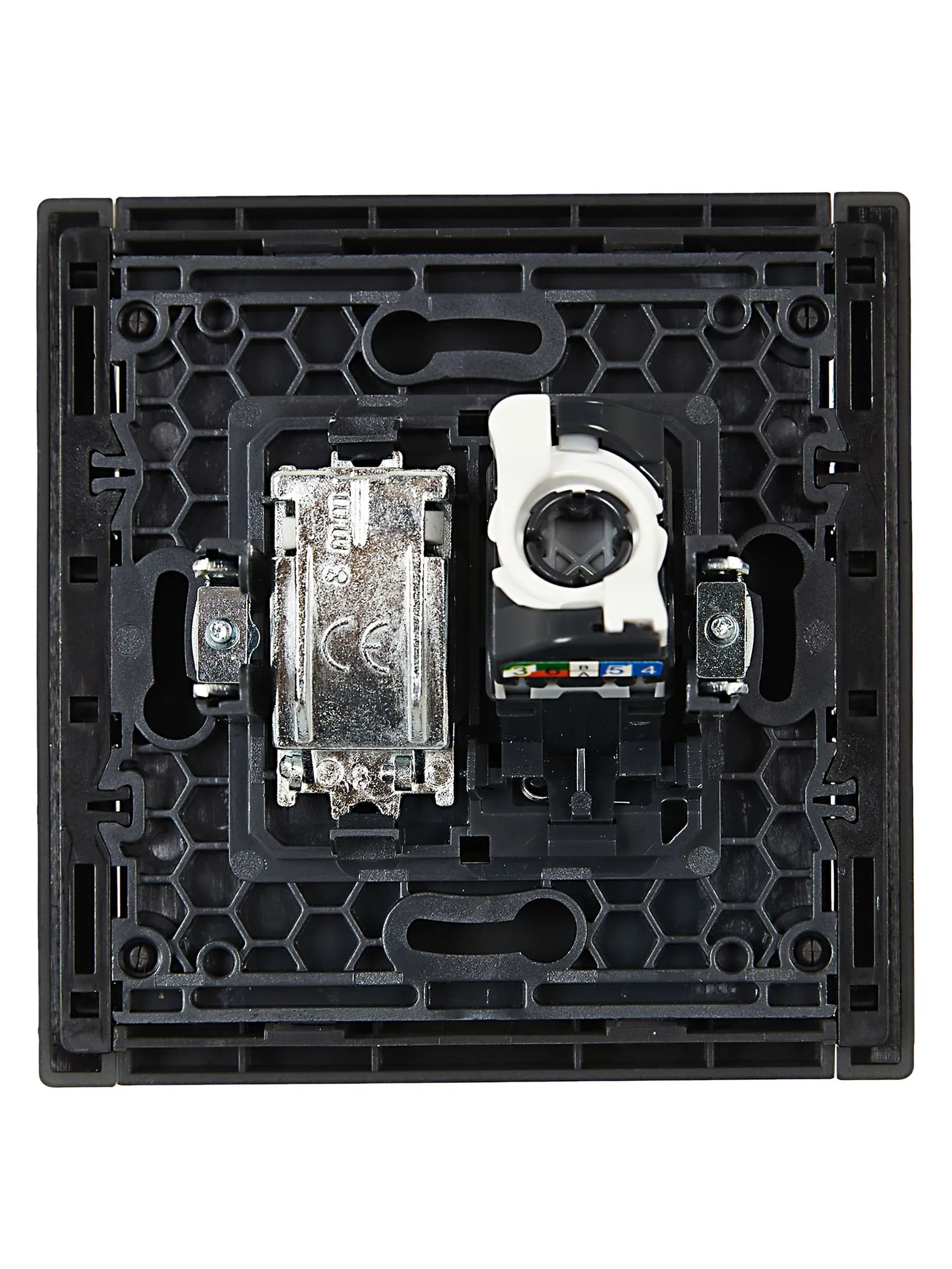 FORTE&PIANO Розетка двойная TV+RJ45 кат.5E FP336 серый IEK - Фото 3