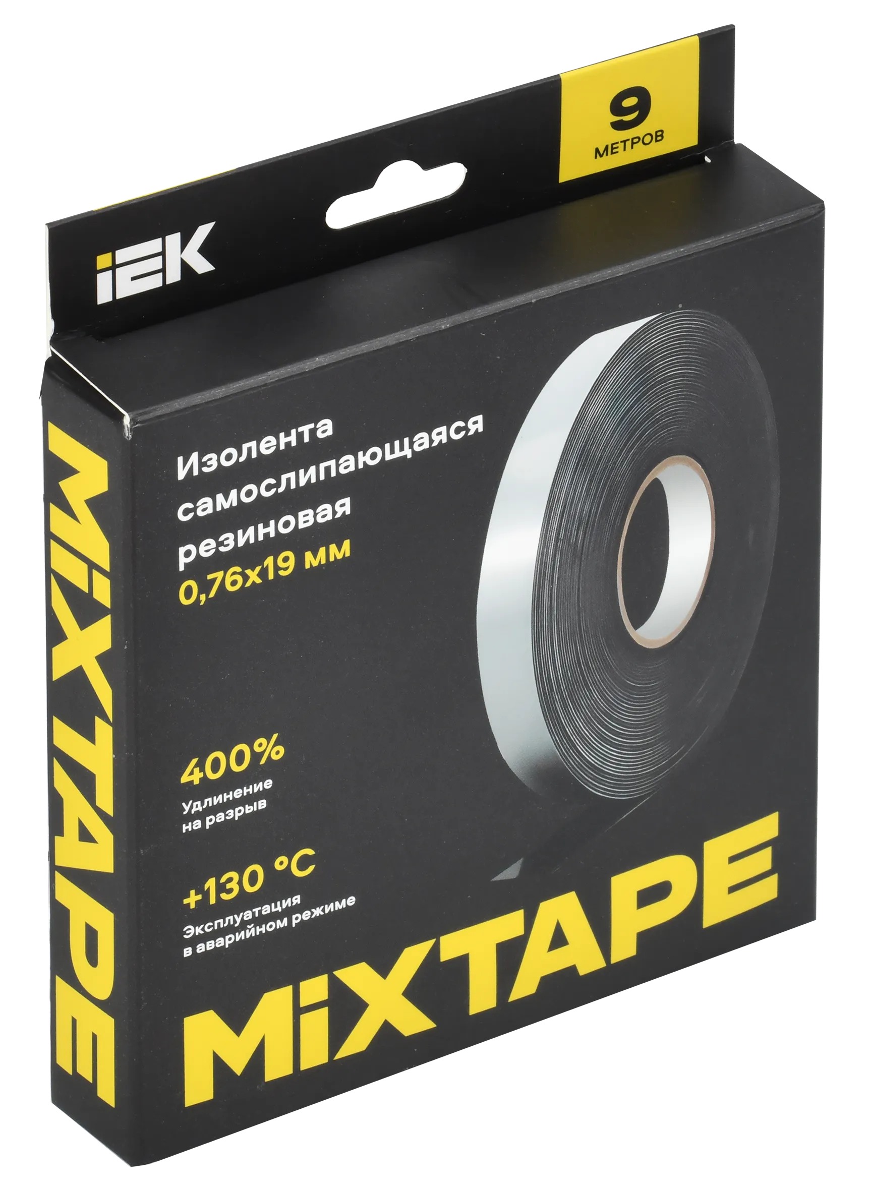MIXTAPE PRO Изолента самослипающаяся резиновая с подложкой 0,76х19мм 9м 23 IEK - Фото 2