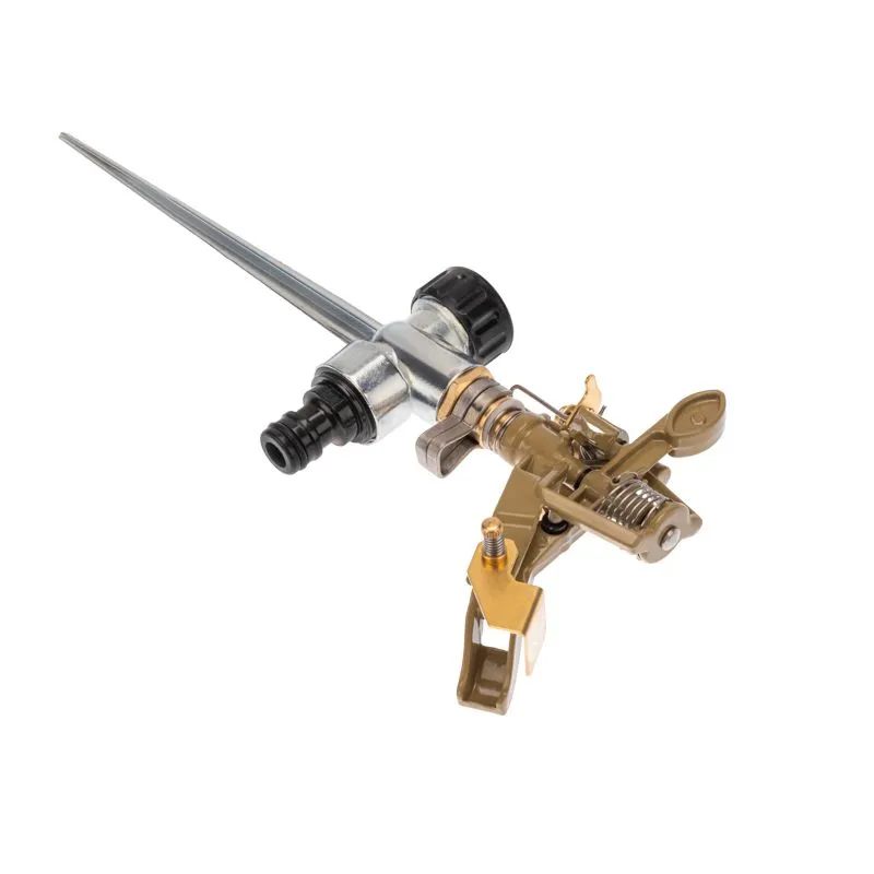 Разбрызгиватель латунный, импульсный, с регулировкой угла горизонта распыления до 16м ЧЕТЫРЕ СЕЗОНА - Фото 2