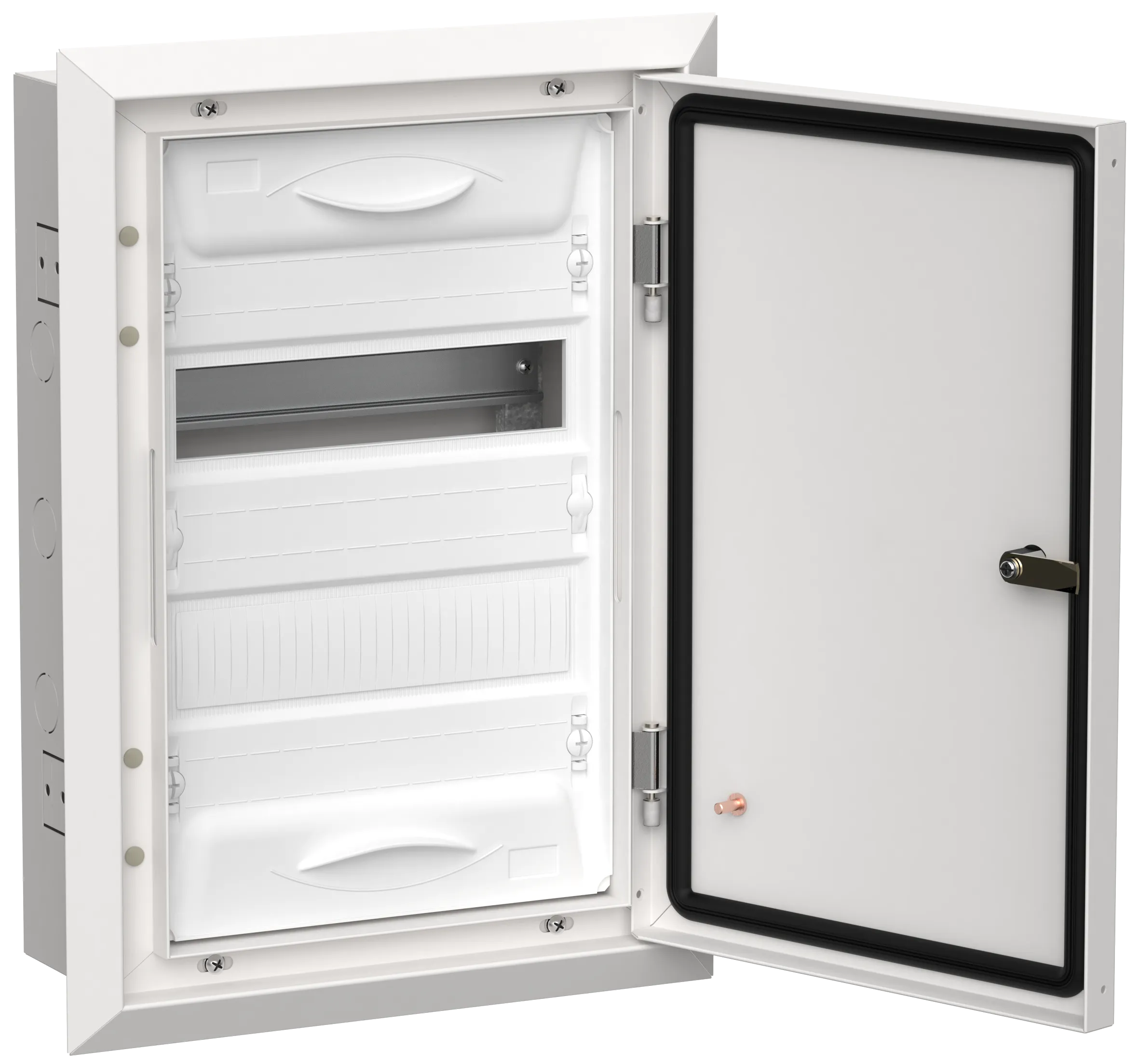 TITAN 5 Корпус металлический ЩРв-24 (1х24) 505х365х130мм IP31 белый (одна дверь) IEK