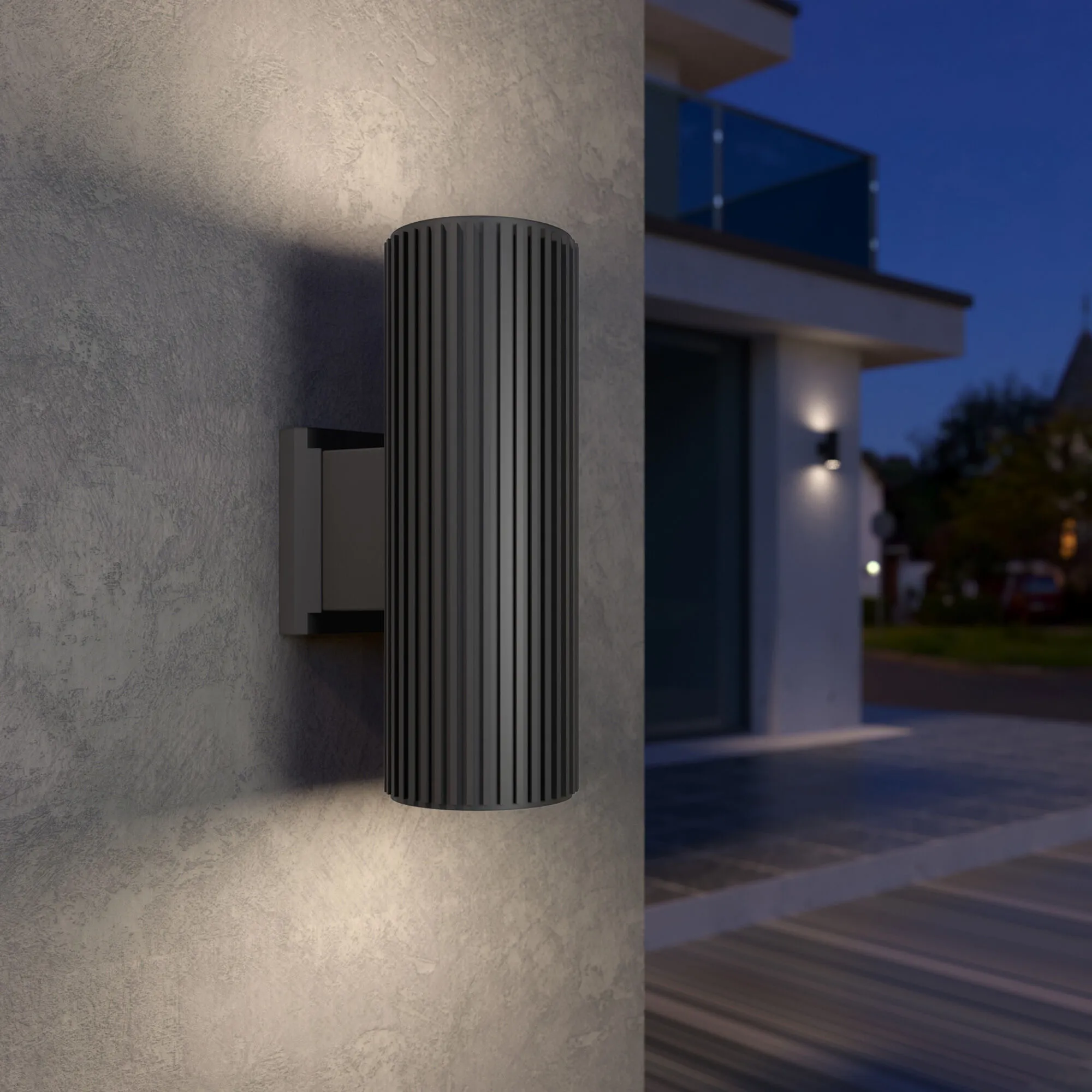 Светильник уличный настенный Strict IP54 1403 TECHNO серый Elektrostandard - Фото 2