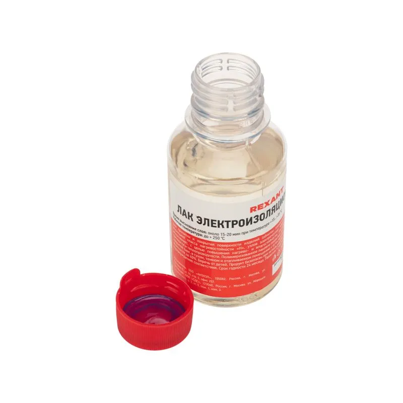 Лак электроизоляционный, KO-921, 100мл, флакон REXANT - Фото 2