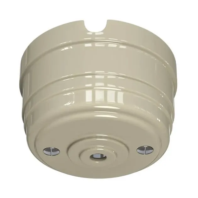 Корпус розетки потолочной фарфоровый, D70x40, цвет - слоновая кость