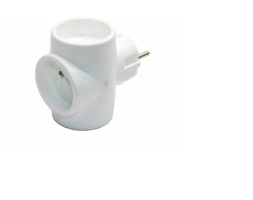 Сетевой разветвитель 3 гн. б/з, 16 А, АБС, 3T16 белый, в индивидуальной упаковке 3Т16 бел. И.У.