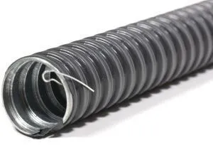 Металлорукав в ПВХ изоляции МРПИ НГ  22  (50 м/уп.) черный с протяжкой ГОФРОМАТИК (ЗЭТАРУС) zeta44406